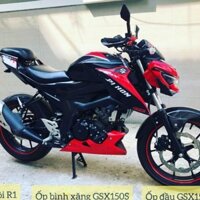 Tem keo nổi vân carbon Gác Chân GSX150/Bandit150