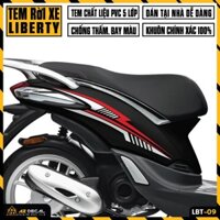Tem Liberty Thiết Kế Sport | LBT-09 | Decal Dán Xe Máy Liberty 125 Chống Nước Bền Màu