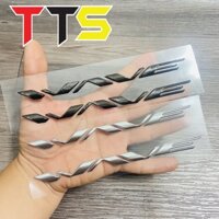 Tem logo 3D chữ nổi WAVE chất liệu nhựa cứng zin dán xe WAVE, FUTURE các đời