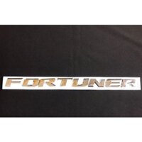 Tem logo Chữ nổi FORTUNER dán trang trí xe ô tô Fortuner 3D