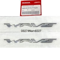 Tem logo chữ nổi ốp sườn xe WAVE 125i, FUTURE LED zin thái