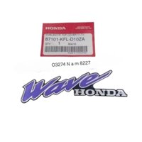 Tem logo nổi nhựa mặt nạ xe WAVE Thái zin chính hãng