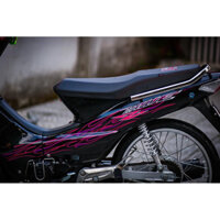 Tem lửa chế xe Wave nhỏ , wave 110- Tem Decal 3 lớp