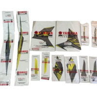 TEM MXKING 150 ĐỜI 2021 VÀNG CHANH / UP DÀN ÁO EXCITER 150 ( ĐEN BÓNG + ĐEN NHÁM )