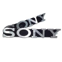 Tem nhôm logo SONY dán ampli và loa - giá 2 tem