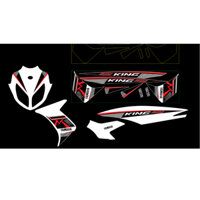 TEM NOUVO 3 MX BẢN RỜI ĐỎ TRẮNG CAO CẤP, TEM THIẾT KẾ 3 LỚP  SIÊU SẮC NÉT