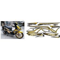 TEM NOUVO 4  BẢN RC VÀNG ĐEN ZIN  CAO CẤP, TEM THIẾT KẾ 3 LƠP SIÊU DÍNH