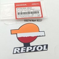 Tem REPSOL dán nhựa dè chắn bùn trước WAVE A, RS, S100, RSX... zin Honda
