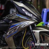 Tem rời cao cấp chất liệu candy dán xe Winner V1 GTR, dán xe màu xám. Decal chống nước, bền màu, độ dính cực kỳ cao