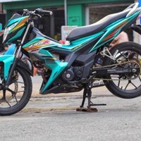 Tem Rời Chế Xe Honda Sonic 150R Dán Dàn Áo Xanh - Tem Chuẩn Hình