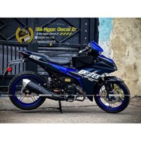 TEM RỜI CHỮ EXCITER ZIN TRẮNG ĐEN DÁN XE EX155 VVA XANH XÁM GP