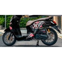 Tem Rời Chuột Mickey Dán Xe Honda Scoopy Đen Trắng