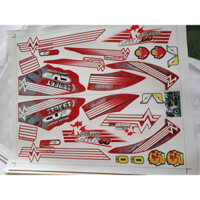 tem rời cub 50 khói dán xe đỏ