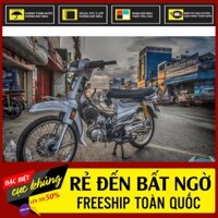 Tem Rời Dán Xe Dream Mẫu Trắng Xanh