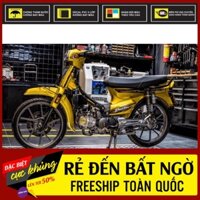 Tem Rời Dán Xe Dream Mẫu Vàng Đen Trắng