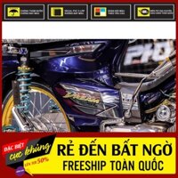 Tem Rời Dán Xe Dream Mẫu Zin Cánh Chim Xanh Tím