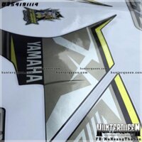 Tem rời dán xe Ex 150 màu đen, Mx King. Chất liệu Candy ánh kim tuyến cao cấp A1