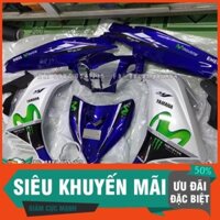 Tem Rời Dán Xe Exciter 135 GP trắng Movistar 1