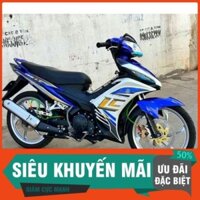 Tem Rời Dán Xe Exciter 135 LC xanh GP trắng