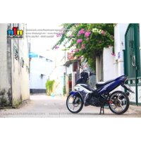 Tem Rời Dán Xe Exciter 135 Mẫu LC Trắng Xanh GP