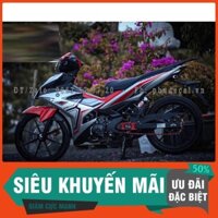 Tem Rời Dán xe Exciter 150 Bạc đỏ đen