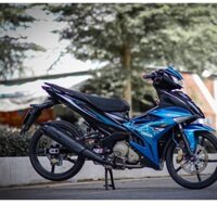 Tem Rời Dán Xe Exciter 150 Mẫu MX King Xanh Đen Trắng Cực Chất, Hàng 3 Lớp Chất Lượng Cao Quyen Decal