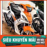 Tem Rời Dán Xe Exciter 2006-2010 Crypton Trắng cam