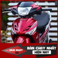 Tem Rời Dán Xe Future X đỏ bạc không bay màu