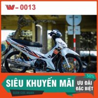 Tem Rời Dán Xe Future X Trắng cam đen