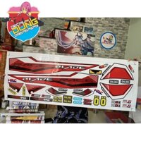 tem rời dán xe honda wave blade 110 đỏ đen mẫu zin