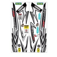 Tem rời dán xe jupiter mx đen bạc