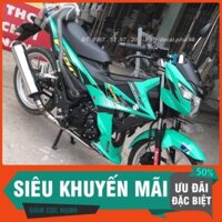 Tem Rời Dán Xe Satria Xanh