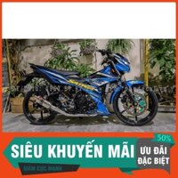 Tem Rời Dán Xe satria xanh