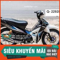 Tem Rời Dán Xe Sirius đen yếm trắng