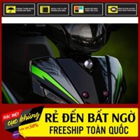 Tem Rời Dán Xe Sirius Fi 2014 Mẫu Xanh Lá Đen Xám Chữ ZR
