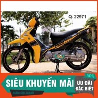 Tem Rời Dán Xe Sirius Fi Rc Vàng đen