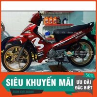 Tem Rời Dán Xe Sirius Fi Moviast đỏ trắng