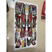 Tem rời dán xe sirius mẫu con thỏ RABBITS