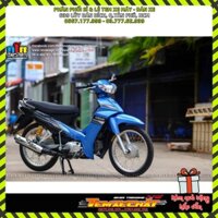 Tem Rời Dán Xe Sirius Mẫu Zin 2014 Xanh Đen Trắng Cực Đẹp, Hàng 3 Lớp Chất Lượng Cao [TXC]