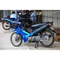 Tem Rời Dán Xe Sirius Mẫu Spark Nano Xanh Đen Trắng