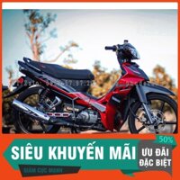 Tem Rời Dán xe Sirius Rc đỏ đen copy Zin
