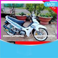 Tem Rời Dán Xe Sirius Trắng , phối xanh ngọc