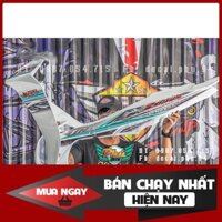 Tem Rời Dán Xe Sirius trắng phối tem xanh lục bảo- đen 1