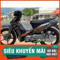 Tem Rời Dán Xe Sirius Xám Cam giả zin