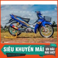 Tem Rời Dán Xe Sirius Xanh Bạc Vàng