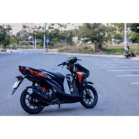 Tem Rời Dán Xe Vario 150 2018 Mẫu Cam Đen Trắng