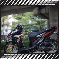 Tem Rời Dán Xe Vario 150 2018 Mẫu Chỉ Cam Trắng Đen Mẫu Mới Cực Độc