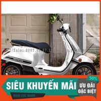 Tem Rời Dán Xe Vespa trắng đen Dio