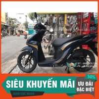 Tem Rời Dán Xe Visio đen nhám hoạc xám nhám chỉ vàng đồng