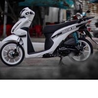 Tem Rời Dán Xe Vision 110 Mẫu Dior Trắng Đen Cực Hot, Hàng 3 Lớp Chất Lượng Cao Quyen Decal